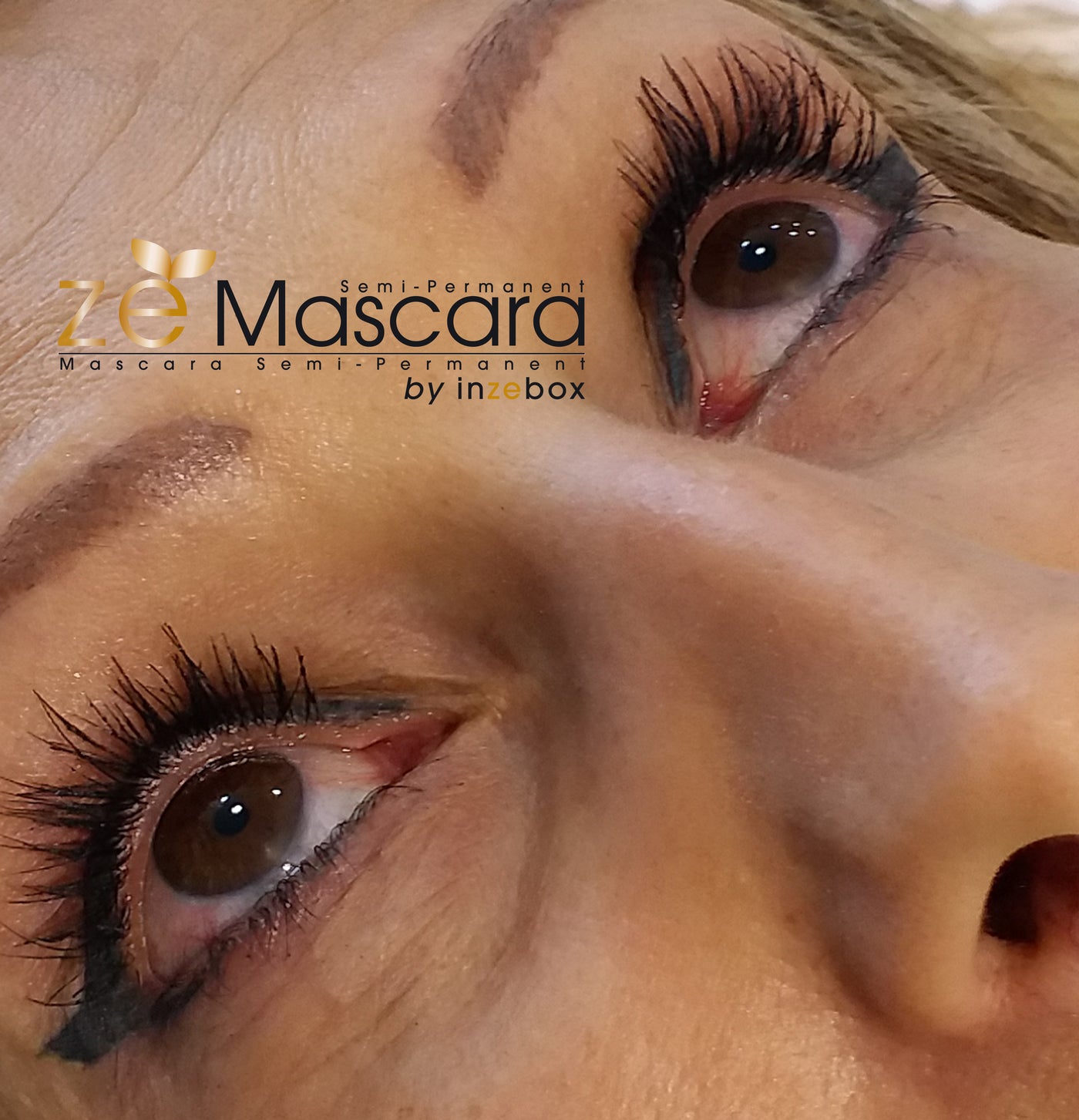 Résultat de pose Mascara Semi-Permanent inZEbox