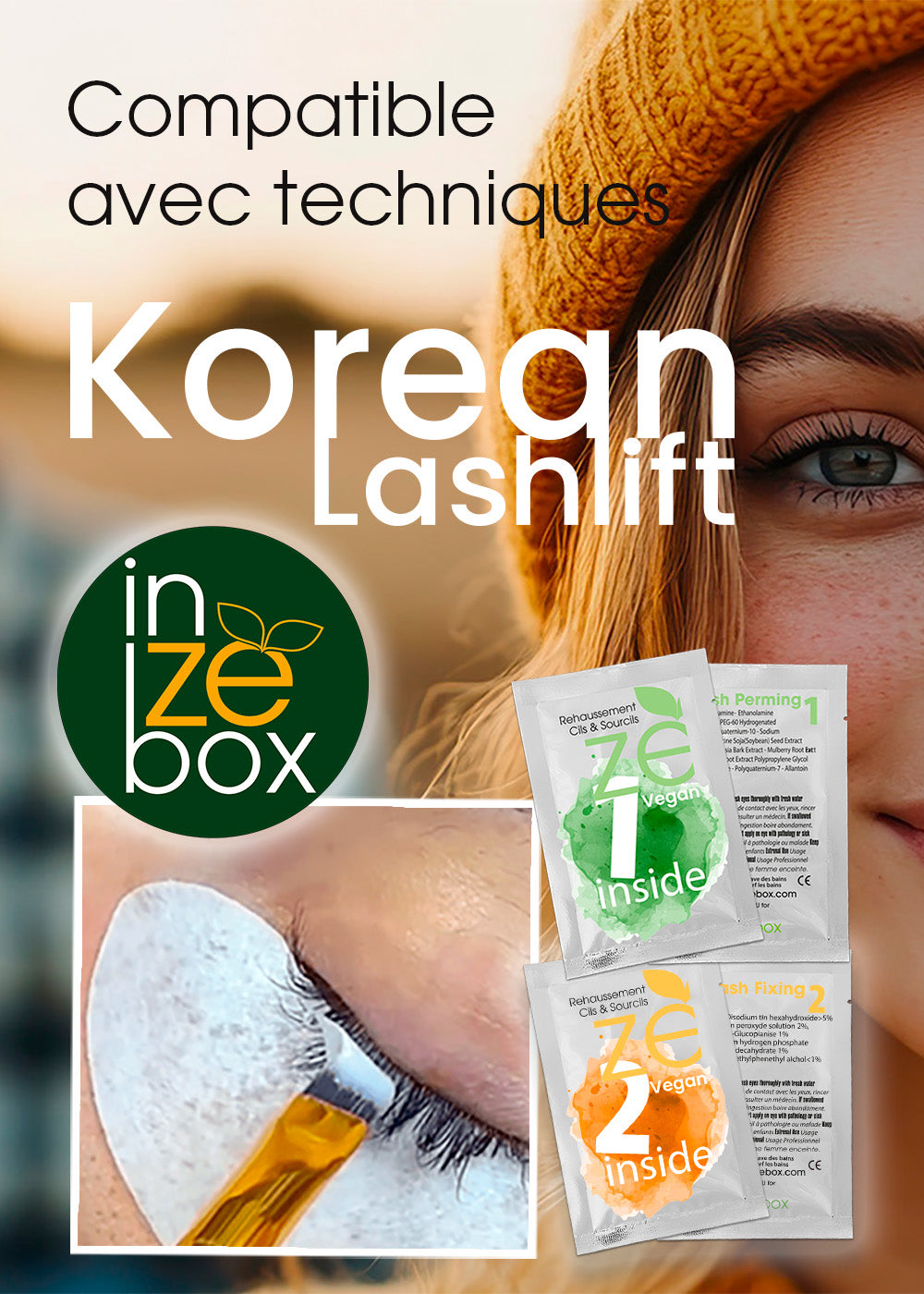 Technique Coréenne de Rehaussement de cils Korean Lash lift