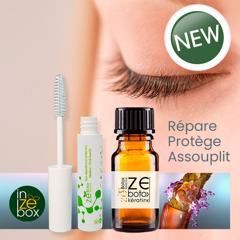 フェイスジェル・ゲル 017017 Lotion soin kératine cils et sourcils ZEbotox - Kit Cabine
