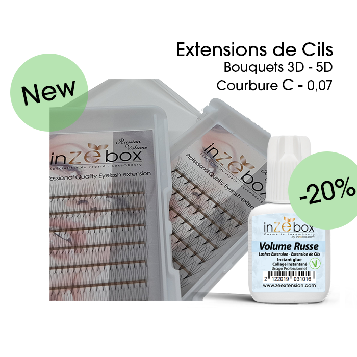 Bouquets Extensions de cils Volume Russe inZEbox