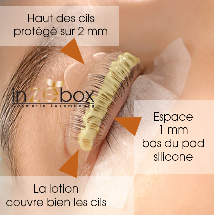 Lotion sr pad silicone Rehaussement de cils