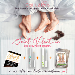 Kit Je Renouvelle Saint Valentin 2026 - Soin anti-callosités calluZEro - "Hydratation" + Cadeaux