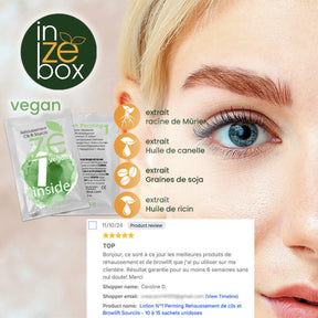 Un rehaussement de cils naturel