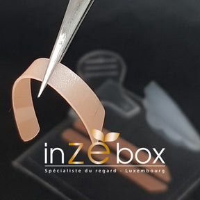 Glue Strie inZEbox: Accessoire Rehaussement de cils, languette silicone pour eviter le decollement des cis pendant les lotions 1 et 2