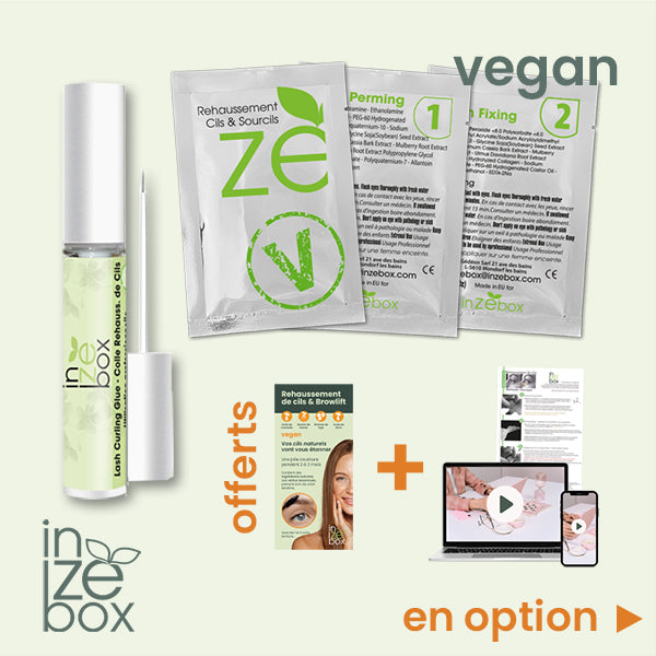 Kit de renouvellement Rehaussement de cils Vegan inZEbox