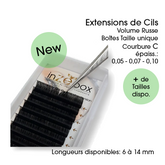 Boîtes Extensions de cils Volume Russe inZEbox
