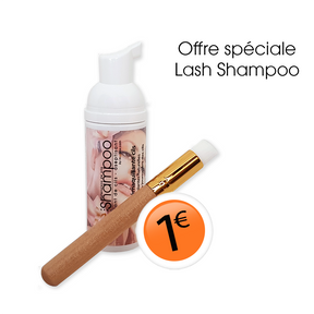 ZE Lash Shampoo cils et son Pinceau application