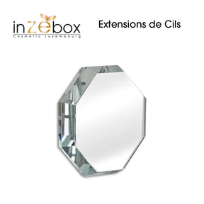 materiel extension de cils : cristal octogonale